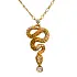 Gold Pendant with Diamonds Carrera y Carrera Mythology Snake Diamond