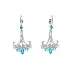 Gold Earrings with Blue Topaz and Diamonds Gea Genus