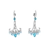 Gold Earrings with Blue Topaz and Diamonds Gea Genus
