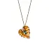 Gold Pendant with Forest Topaz and Diamonds Magetir Eternal Lady Juliet