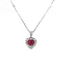 Gold Pendant with Ruby and Diamonds