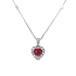 Gold Pendant with Ruby and Diamonds