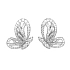 Gold Earrings with Diamonds