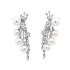 Gold Pearl Earrings with Diamonds SS AA
