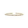 Diamond cuff bracelet made of 18kt yellow gold, 0,79 ct