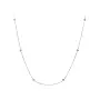 Diamond chain necklace in 18k white gold 0.25 ct