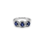 Gold Ring with Sapphires and Diamonds