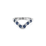 Gold Ring with Sapphires and Diamonds