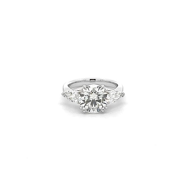 Gold Engagement Ring with Diamonds