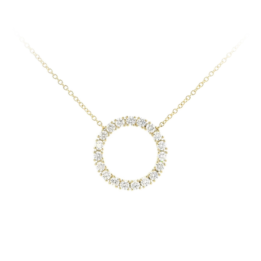 Endless Sparkle of Gold Necklace with Diamonds