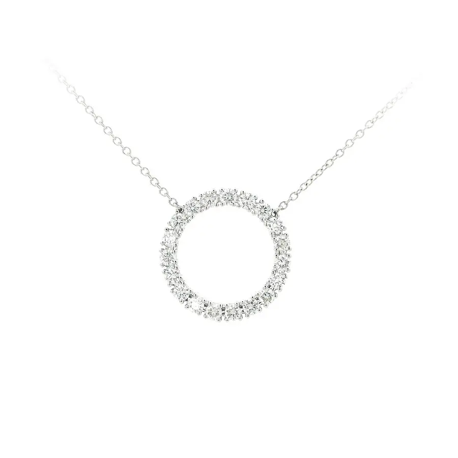 Timeless White Gold Necklace with Diamonds