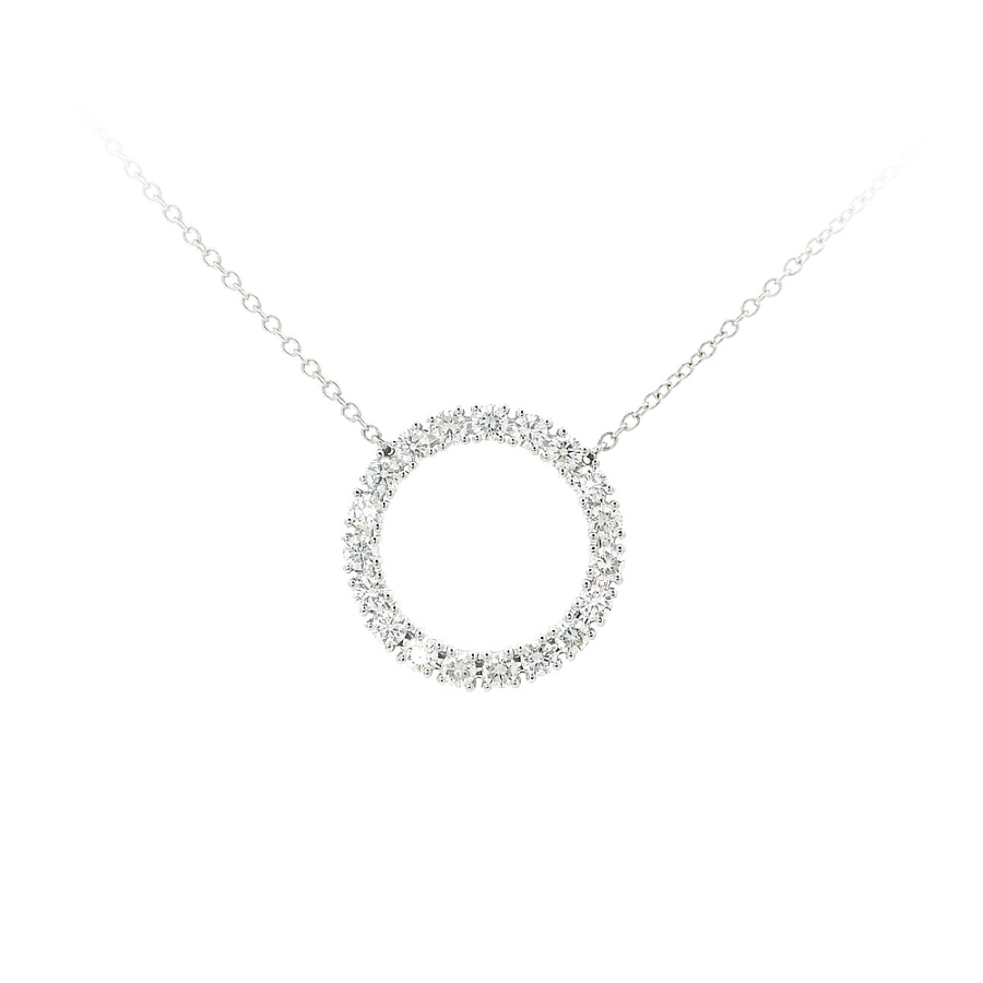 Timeless White Gold Necklace with Diamonds