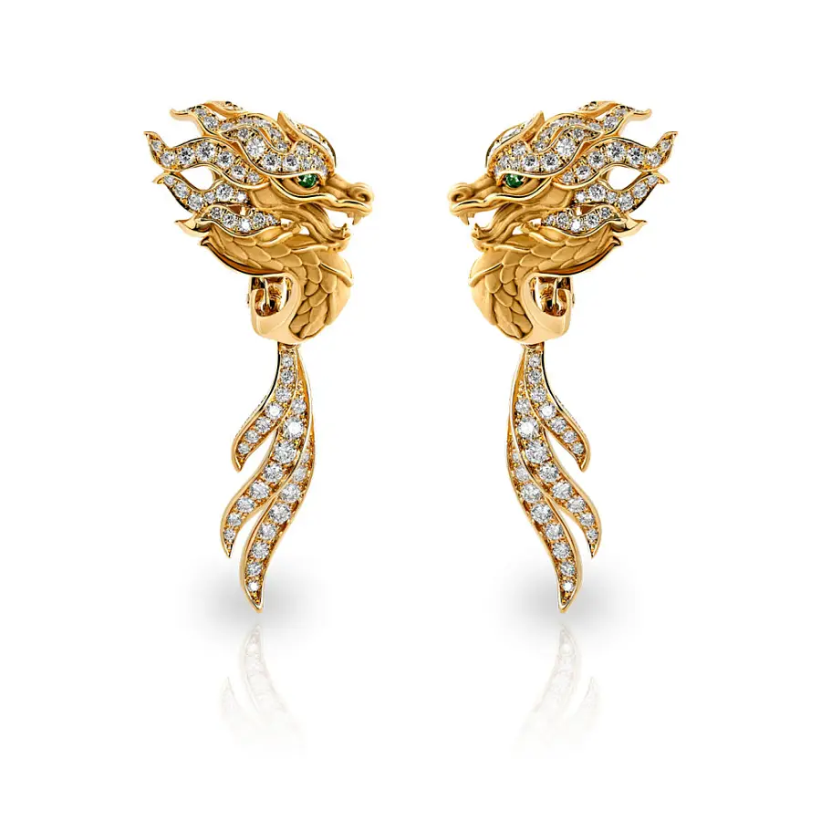 Earrings New Shanghai Maxi Pave