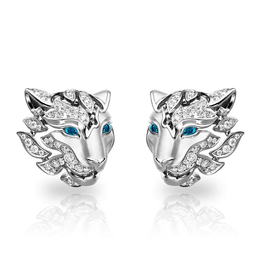 Earrings Carrera y Carrera Irbis Pave