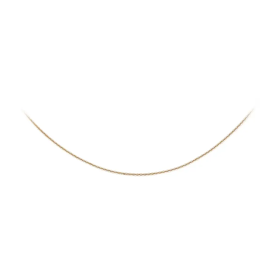 Minimalist Yellow Gold Anchor Chain