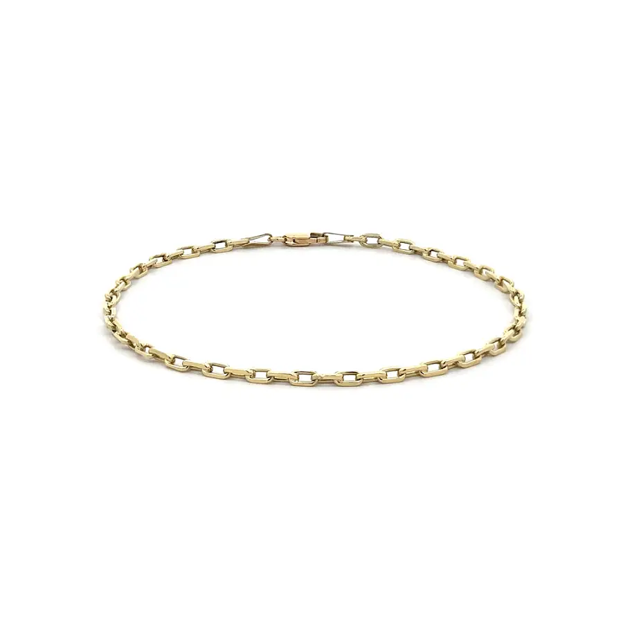 14K Yellow Gold Anker Chain Bracelet