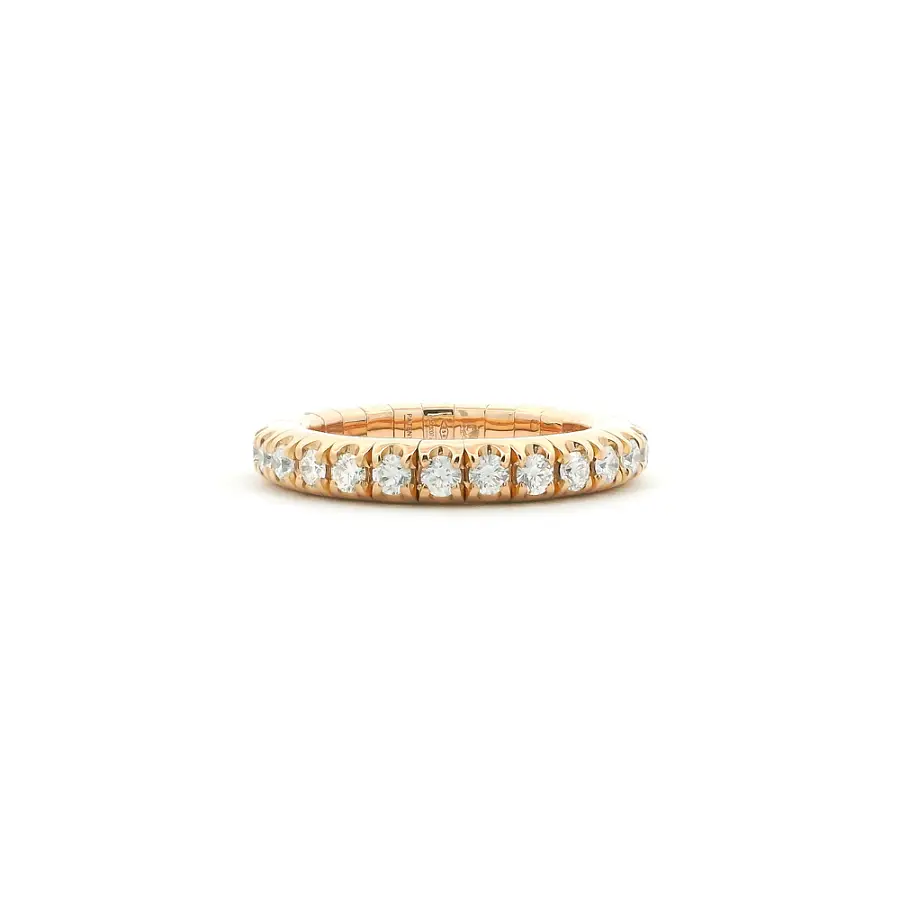 Eternity Ring in 18kt Rose Gold with Diamonds 1.06 ct