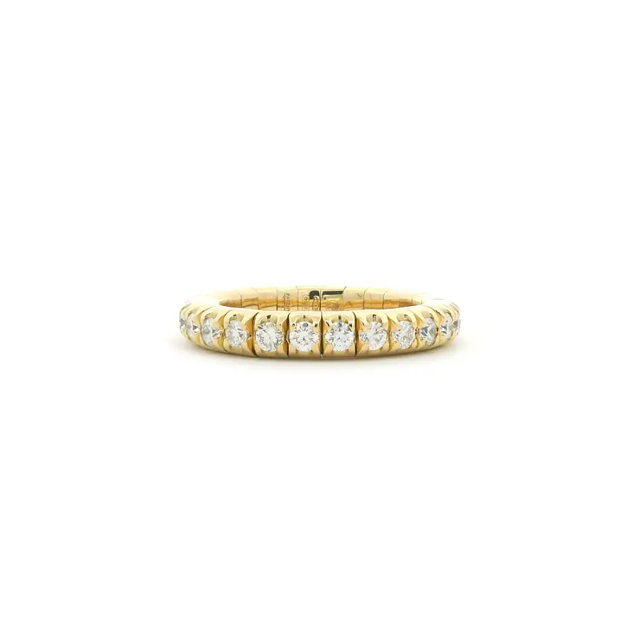 Eternity Ring in 18kt Yellow Gold with Diamonds 1.04 ct