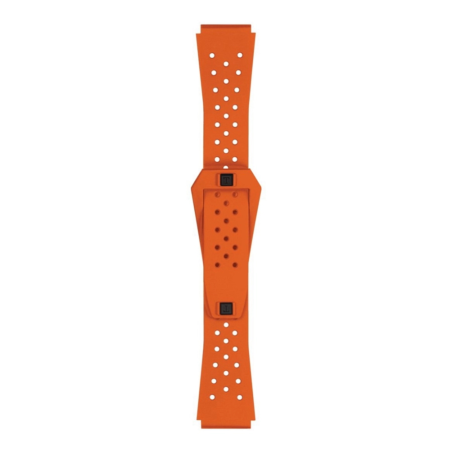 Tissot orange Sideral 20 mm rubber strap T852.048.86
