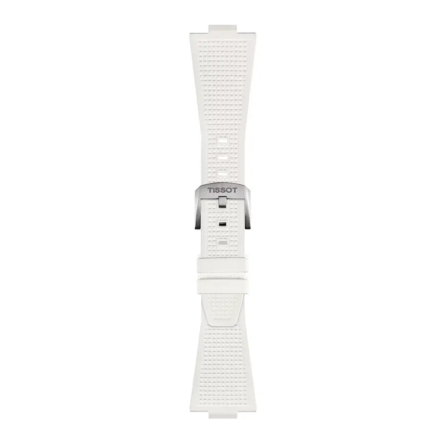 Tissot white rubber strap for PRX 40 mm T852.048.463