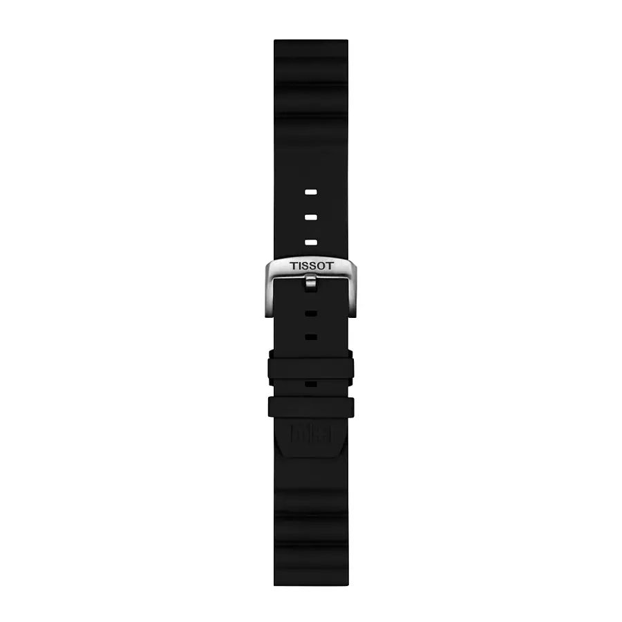 Tissot black silicone strap 22 mm T852.047.179