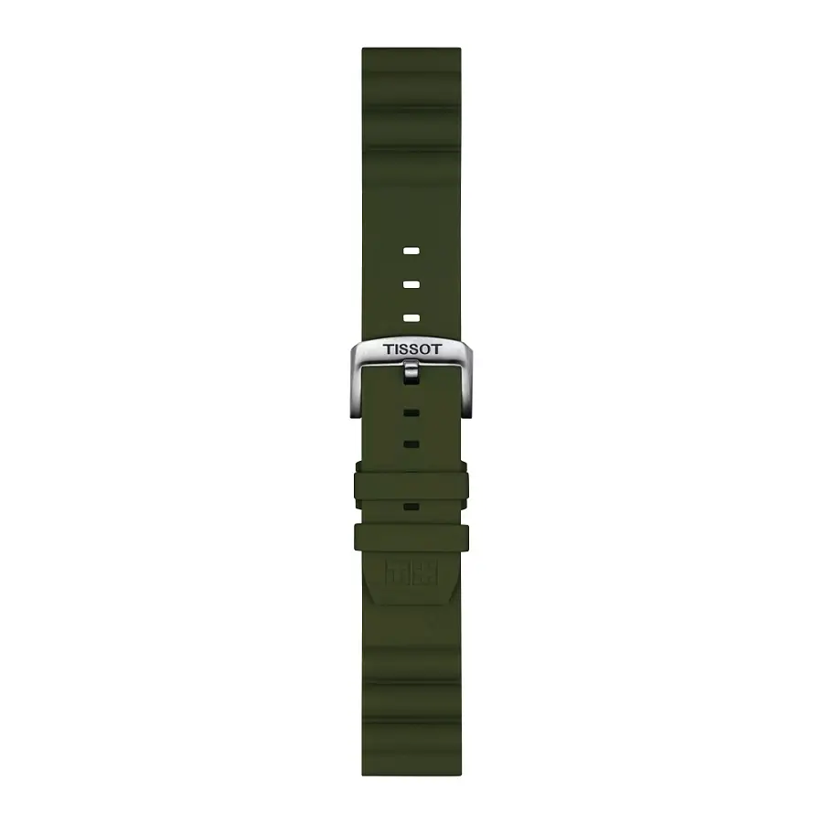 Tissot green silicone strap 22 mm T852.047.177