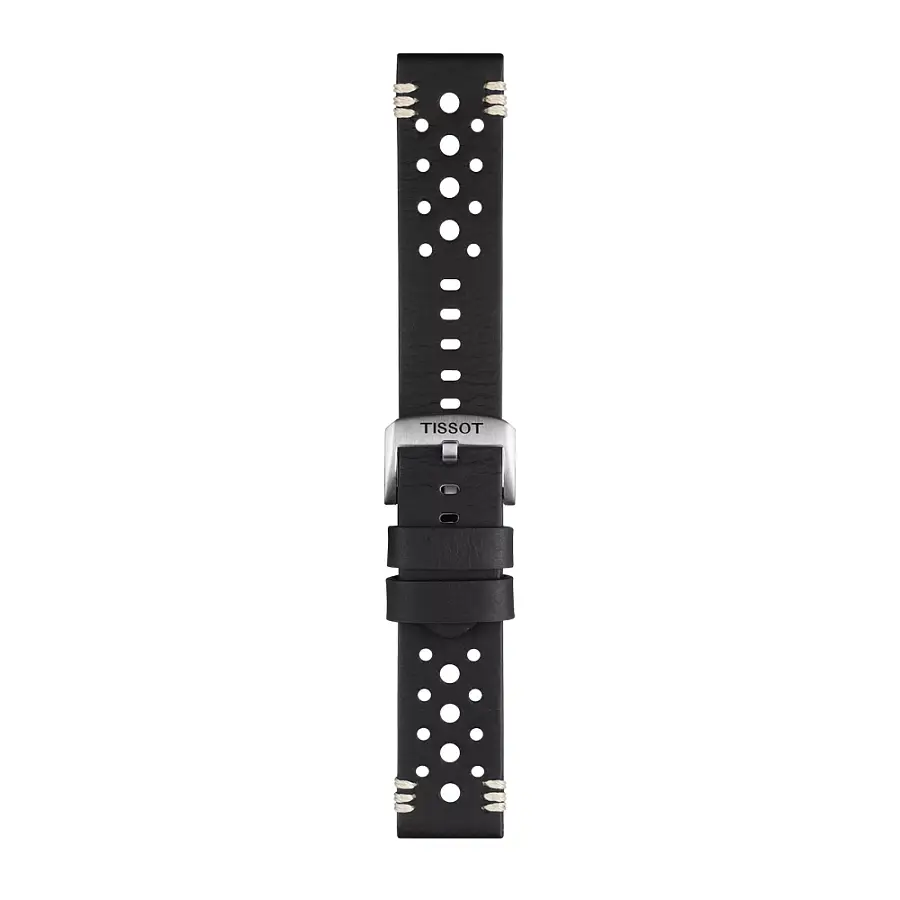 Tissot black leather strap 22 mm T852.046.810