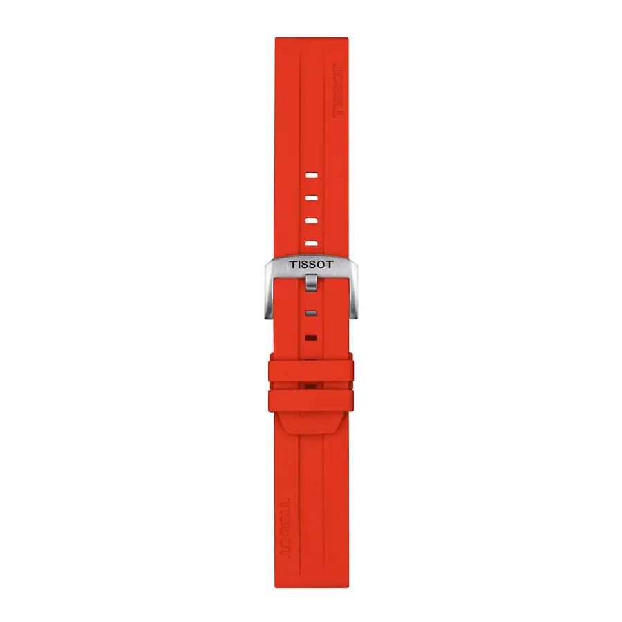 Red silicone strap Tissot 22 mm T852.047.920