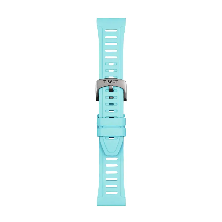 Ice blue silicone strap Tissot 21 mm XS T852.049.329