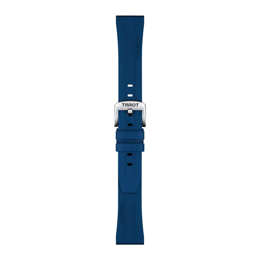 Blue rubber strap Tissot 20 mm T852.044.837