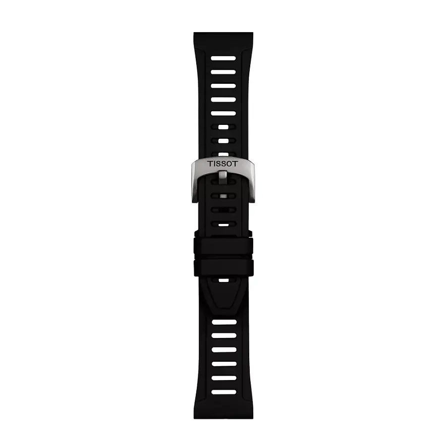 Black silicone strap Tissot 21 mm SX T852.049.249