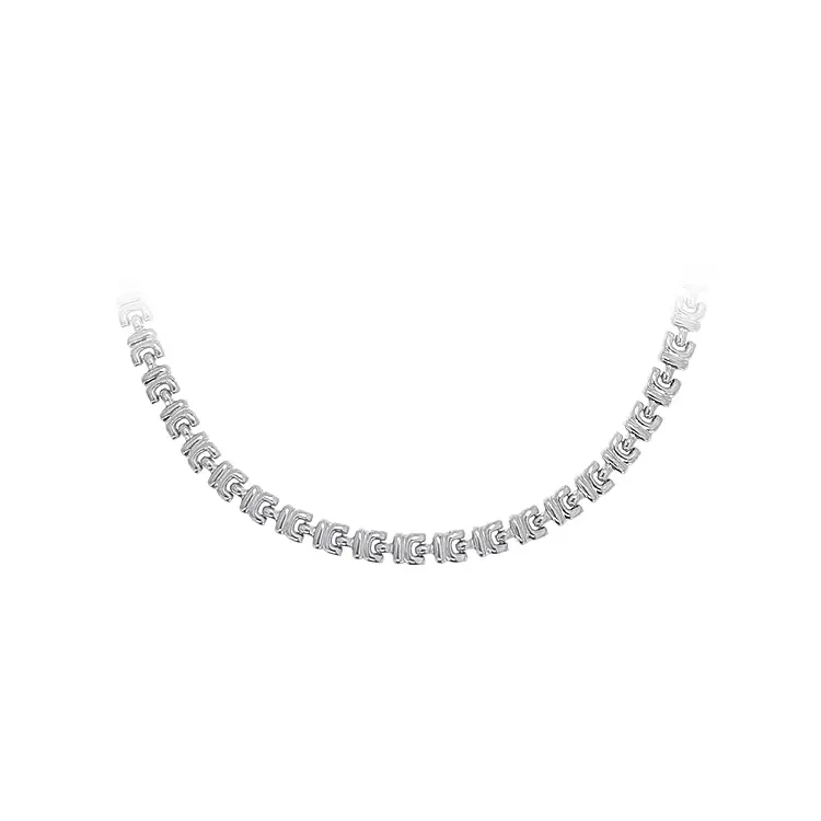 Women’s white gold necklace