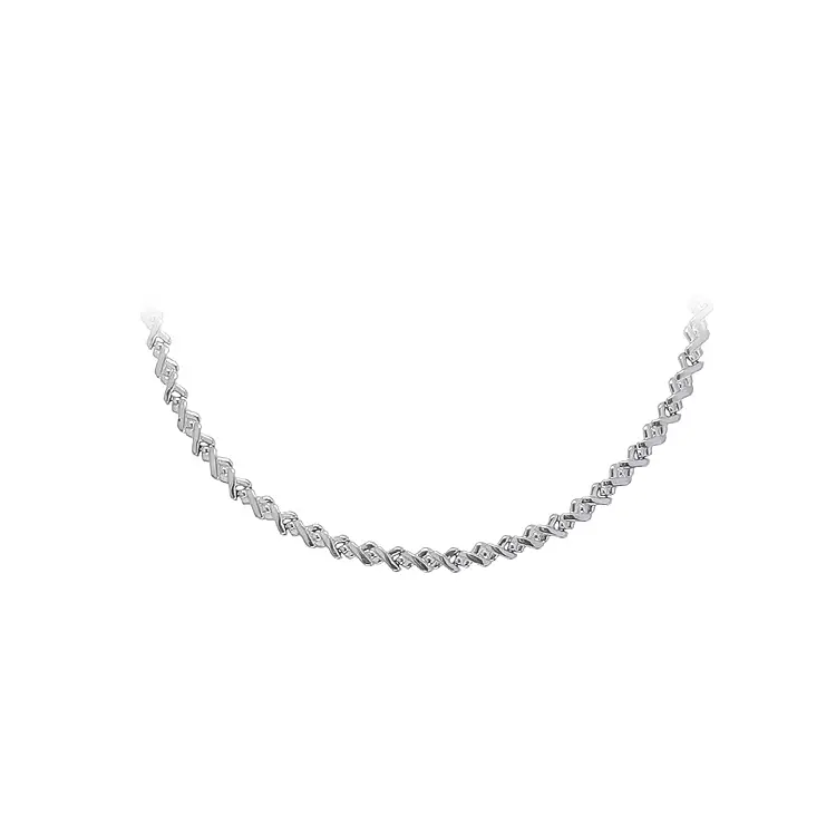 Women’s white gold necklace