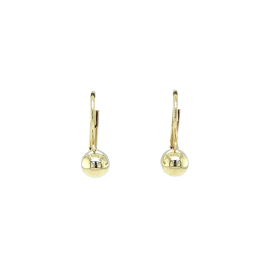 Elegant gold ball earrings