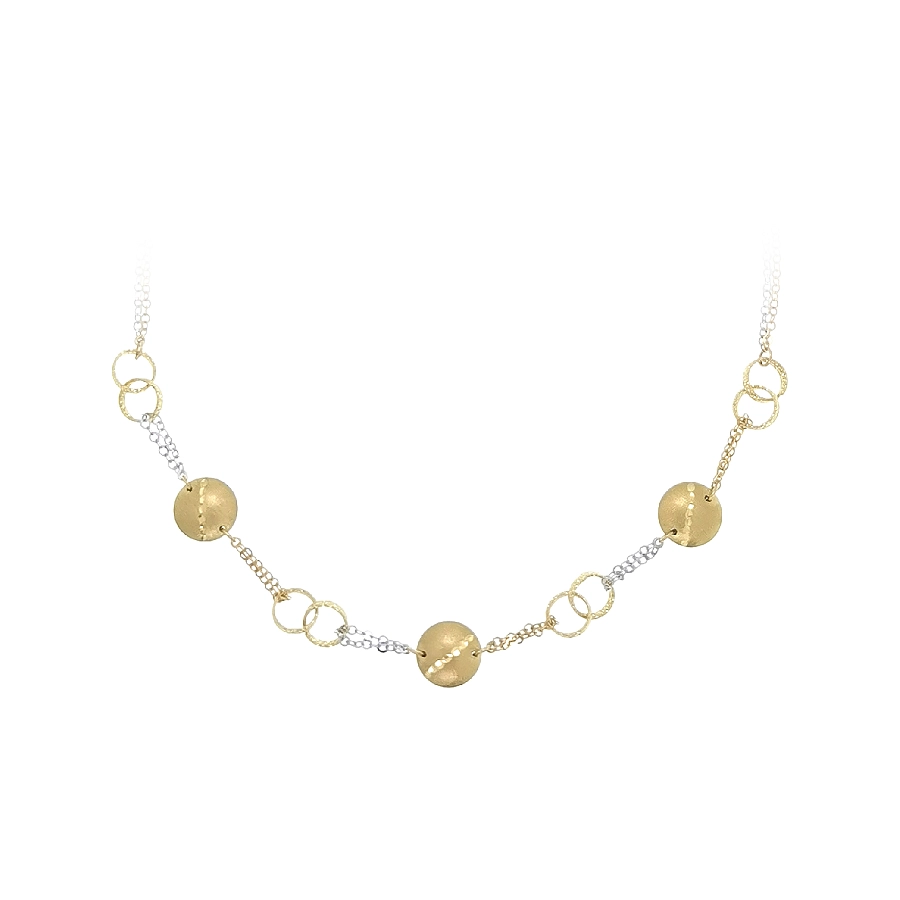 Exclusive Women’s Gold Necklace with Circular Motifs