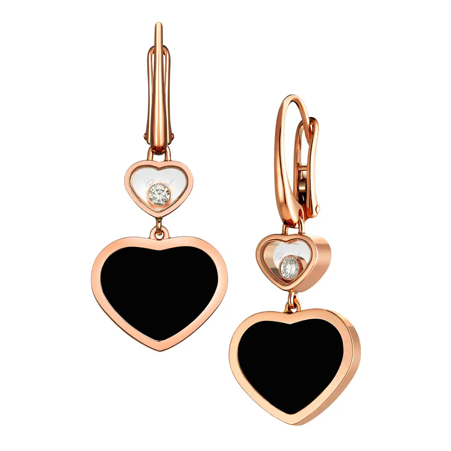 Gold Earrings Chopard Happy Hearts 837482-5210