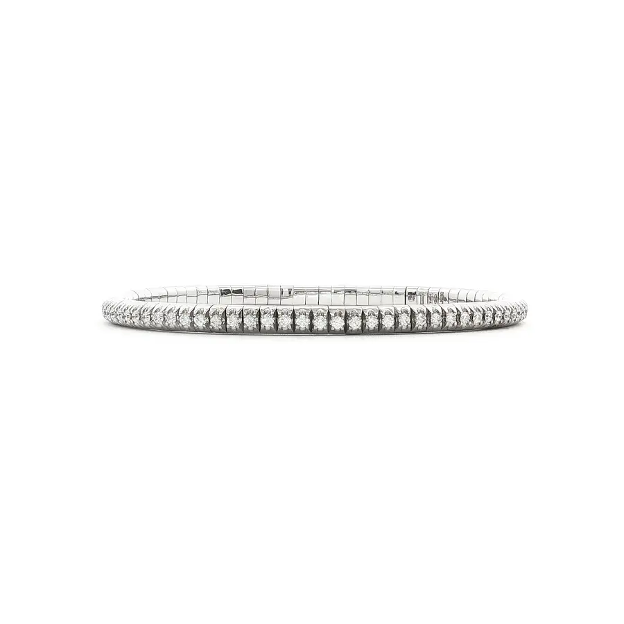 18K White Gold Tennis Bracelet with Diamonds