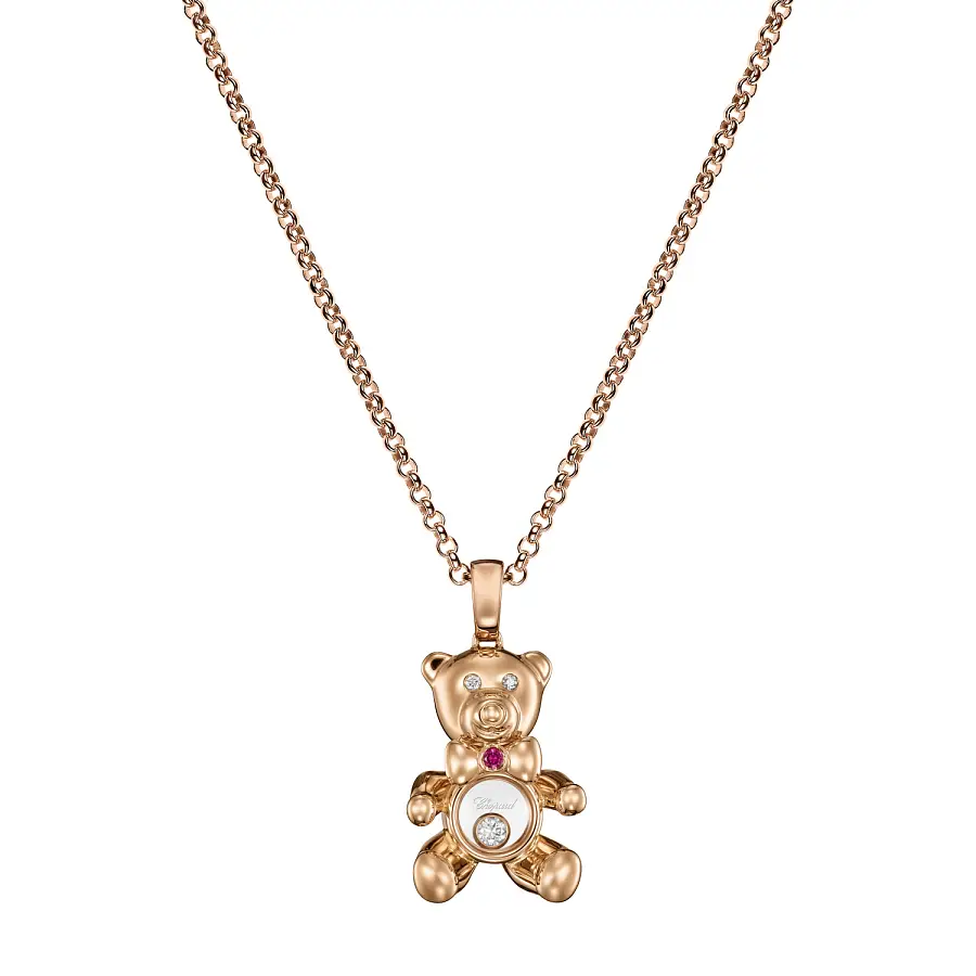 Gold Pendant Chopard Happy Diamonds Teddy Bear 79A188-5001