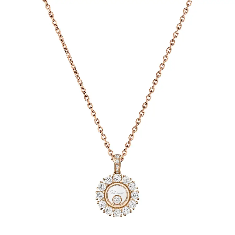 Gold Pendant Chopard Happy Diamonds 79A609-5001