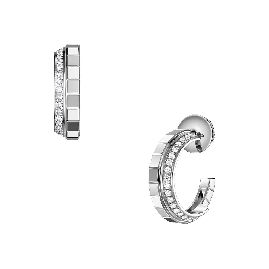 Gold Earrings Chopard Ice Cube 837008-1001