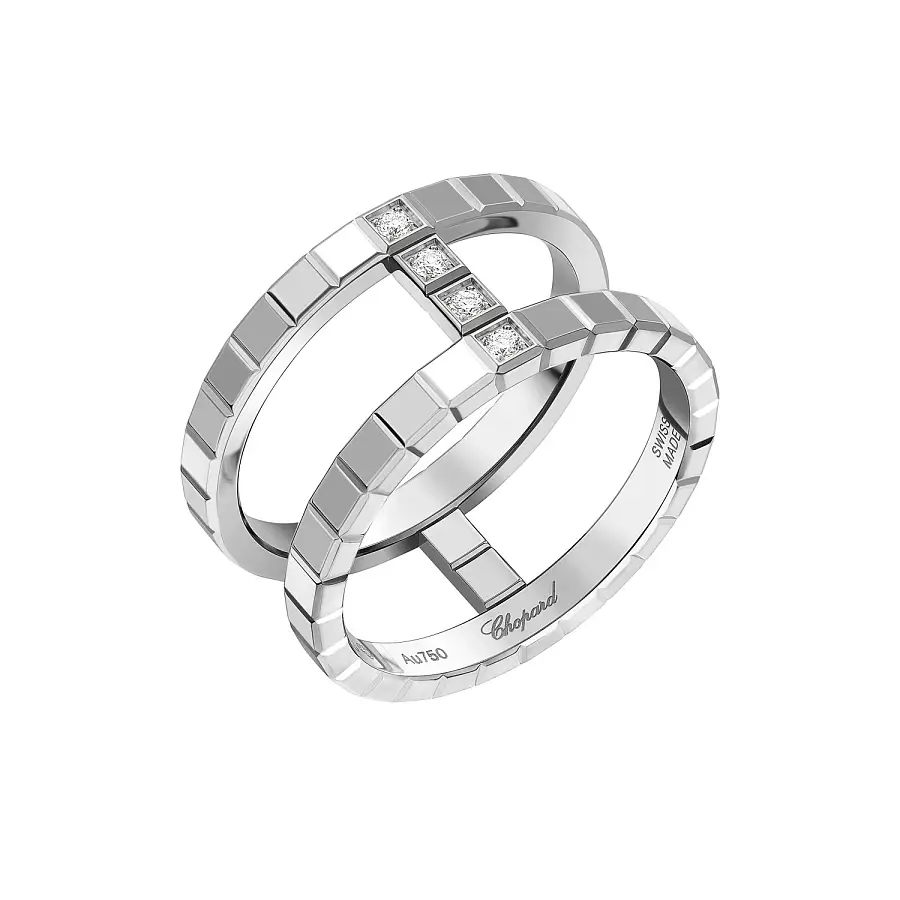Gold Ring Chopard Ice Cube 827006-1018