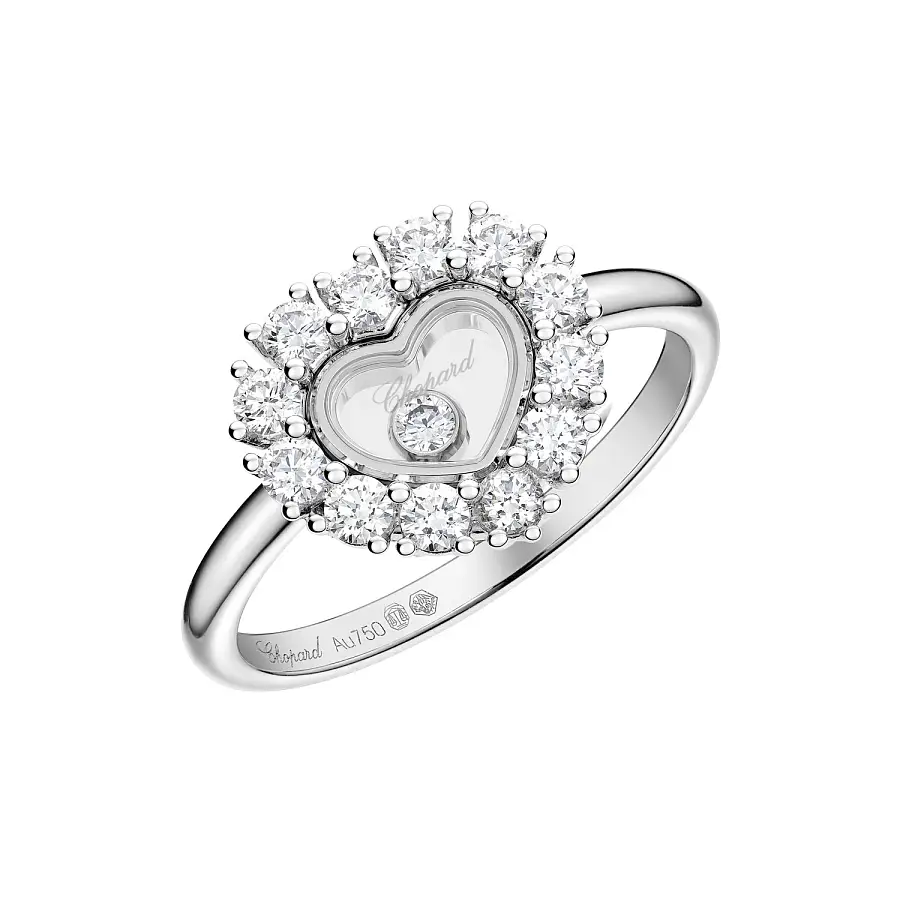 Gold Ring Chopard Happy Diamonds 82A616-1111