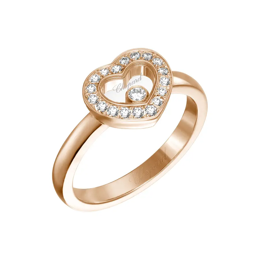 Gold Ring Chopard Happy Diamonds 82A054-5210