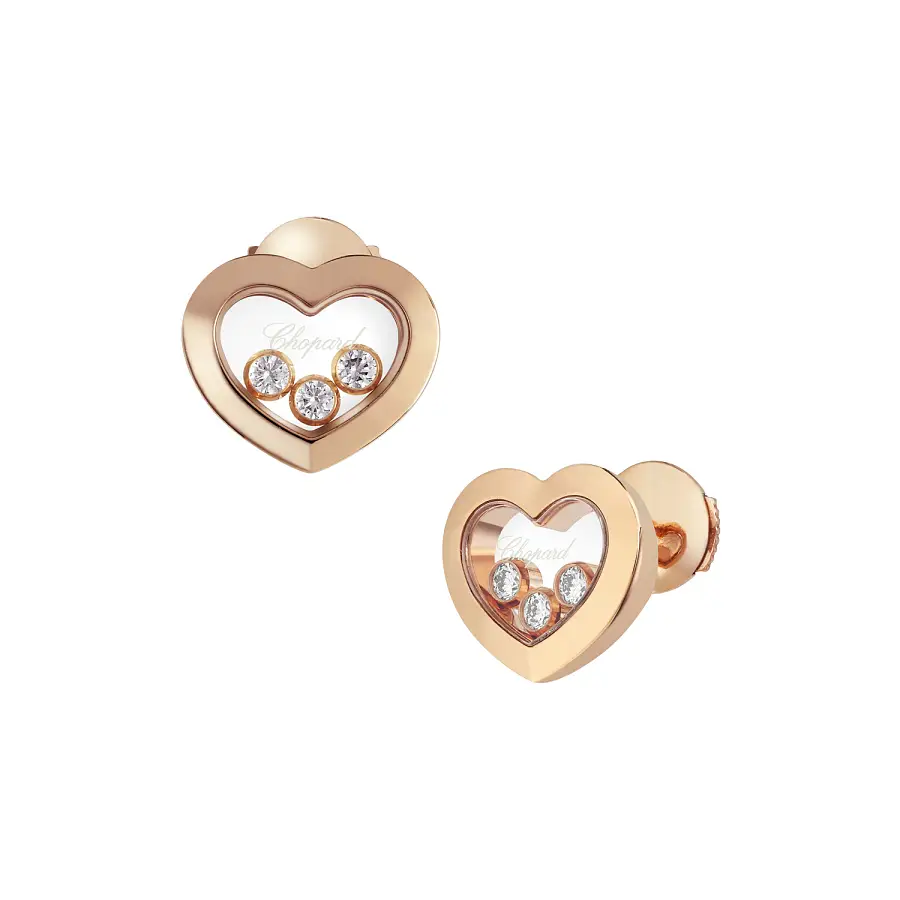 Gold Earrings Chopard Happy Diamonds 83A611-5001