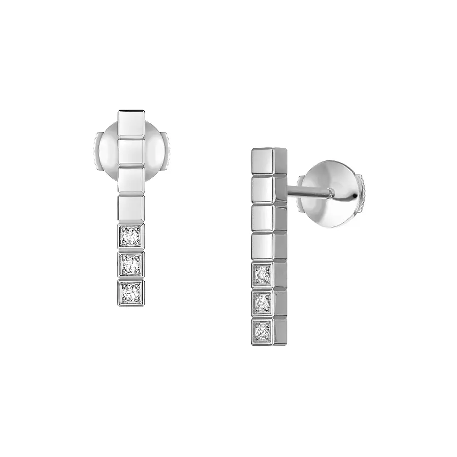 Gold Earrings Chopard Ice Cube Pure 837702-1002