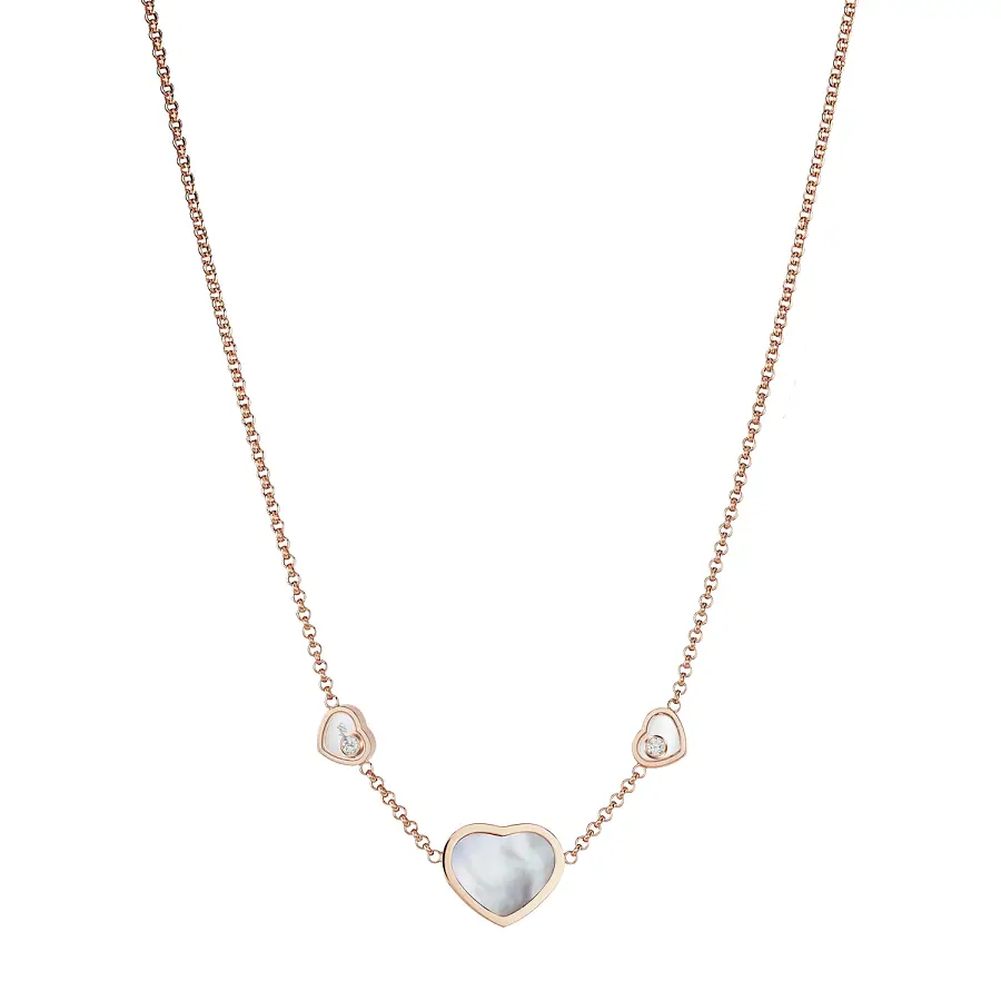 Gold Chopard Happy Hearts Necklace 81A082-5301