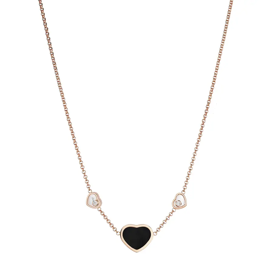 Gold Chopard Happy Hearts Necklace 81A082-5201