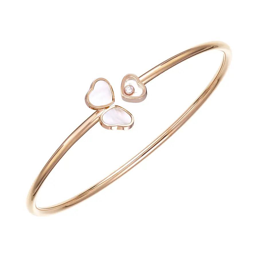 Gold Chopard Happy Hearts Wings Bracelet 85A083-5302