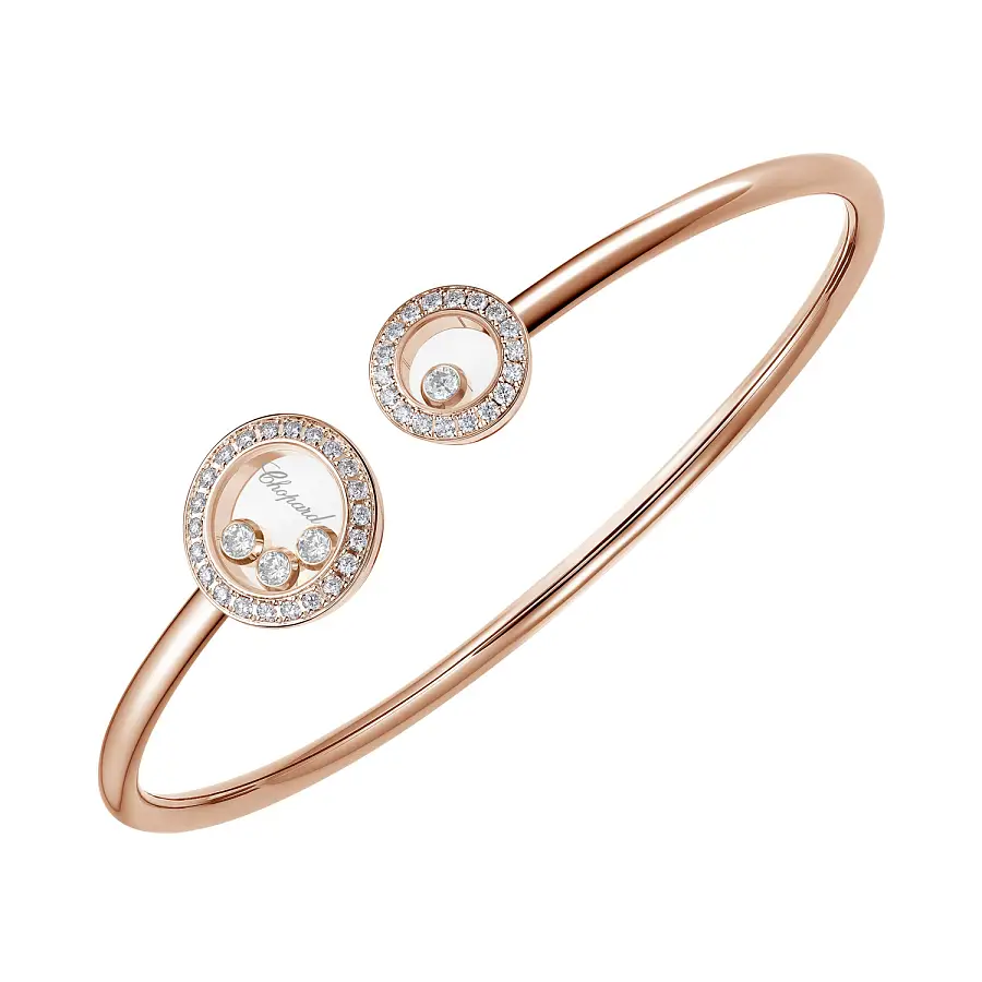 Gold Chopard Happy Diamonds Bracelet 85A618-5202