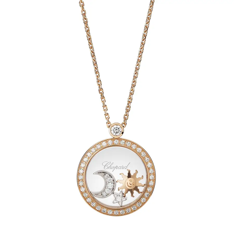 Gold Pendant Chopard Happy Diamonds 799434-5401